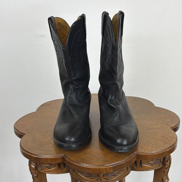 Durango Black Leather Western Boots Tonal Stitching Men\'s 9.5 Style TR780 main image 9